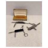 Colonial Pocket Knife in Original Box & Knives