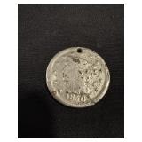 1850 Braided Hair Cent USA Damaged