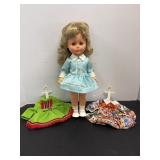 Vintage 15" Doll & Clothes