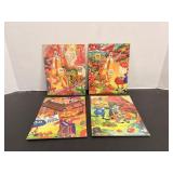 Vtg McDonalds 20 piece puzzles 6"x 8" (4)