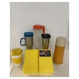 Vintage Tang Pitcher & Travel Mugs