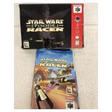 Nintendo 64 Star Wars Racer Episode I with book