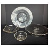 Misc crystal dishes