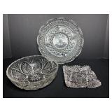 Misc crystal dishes