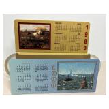 Vtg J.L. Clark calender letter holders (2)