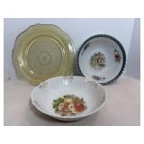 11" Patrician spoke yellow depression plate...