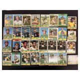 Vtg Baseball trading cards "Oakland A