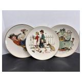 Vtg Gorham fine china Norman Rockwell plates..