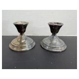 Berkeley sterling weighted candlestick holders