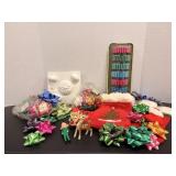 Vtg Christmas ornaments, bowls & Wilton ...