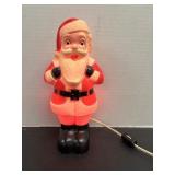 Vtg Santa blow mold 10"H