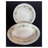 Vtg Georgian Eggshell Homer Laughlin serv. blows