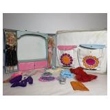 Vtg The World of Barbie Double doll case with..