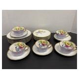 Vtg Noritake made in Japan 6 plates, 6 desert...