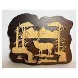 Home made moose plaque 12"W x 9.5"H