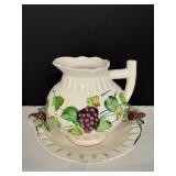 5"H Vintage Pitcher & Bowl