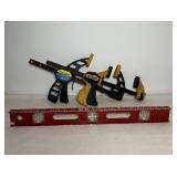 Level & Quick grip clamps