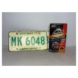 Vtg License Plates, New Armor All tire trim shine
