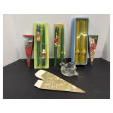 Avon candles & ornament candy holder in original..