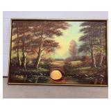 Framed painting by H. Hermans B-339 37" x 25"