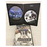 Playstation 2  Madden 2002 with book, MVP ..