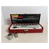 Stanley professional 12 pc 1/2 drive socket set...