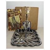 Vtg Sheltonware candy dish & misc