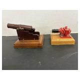 Wooden Cannon & reflex Klystron microwave tube...