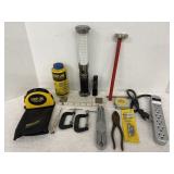 Strait-Line laser level, Lufkin 6ft folding wood .