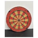 Vtg Dart board made in England 17.75" dia
