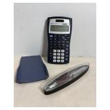 Texas Instrument calculator & pen with case