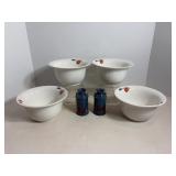 Enamel S & P Skakers & fine bone china...