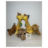 Dr Seuss giraffes 17"H & misc giraffes