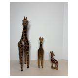 Paper Mache Giraffe 18"H, wood Giraffes...
