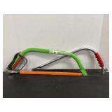 One stop gardens 21" bow saw & misc 21" saw