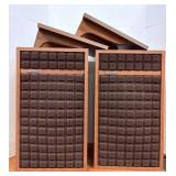 Vtg Quadraflex speakers with shelves 12" x 10" x..