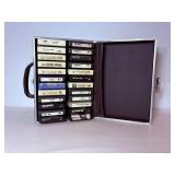 Case with Vtg 8-track tapes