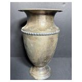 Vtg Silver plated vase 9.5"H