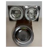 Irvinware chrome plated nut & candy dishes...