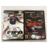 Playstation 2  ESPN Football & FIFA Soccer 2002...