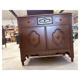 Antique dressor with glass top 37" x 18" x 35"