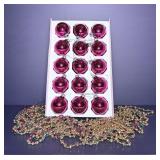 Holiday time glass ornaments & misc