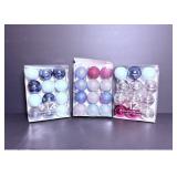 Shatterproof ornaments -3 boxes