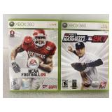 X-Box 360 NCAA Football 09 & 2Ksports Major...