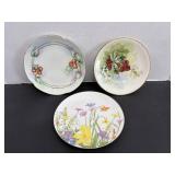 Vtg Seymour Manning "Day lily" 7.5" dia & misc