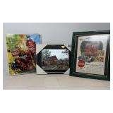 Vtg Framed Coca Cola advertisement 10"W x 12"H...