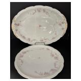 Vintage Haviland 19" Platter & 12.5" Plate chipped