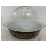 Pyrex 2.5 qt covered oval casserole dish ..