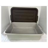 Don Heavy Plastic Tub & Lid 20"x16"x4"H