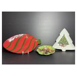 Christmas treasure tadbit dish & misc